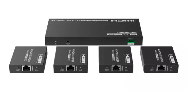 Lenkeng LKV724P-N — Удлинитель-разветвитель 1×4 HDMI по витой паре, FullHD, до 70 м